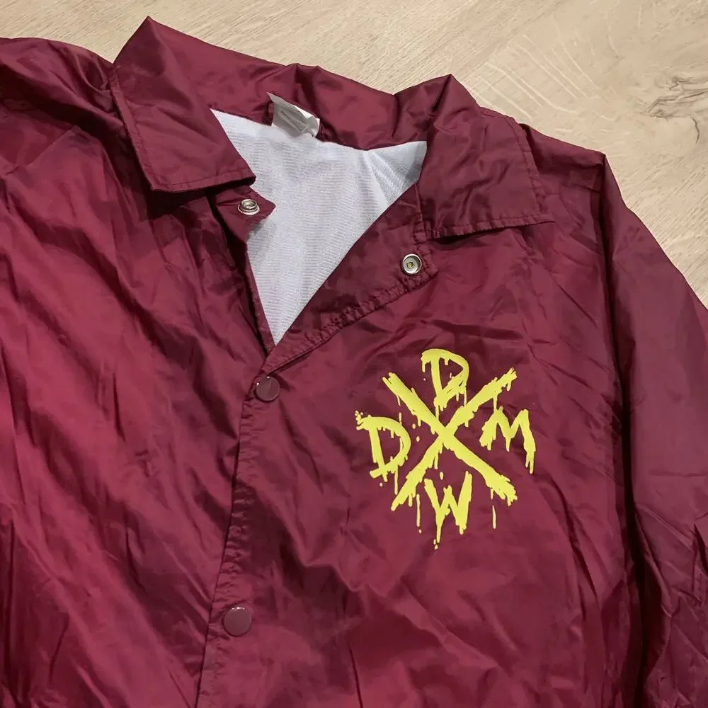 BodyBox Doublewide Death Metal Band Coach's Button Jacket Men's XL Burgundy Tour